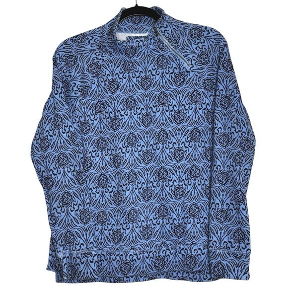 Lilly Pulitzer Tops - Lilly Pulitzer Women's Playa Bonita Pullover Size M Luxeletic Blue Coastal Chic